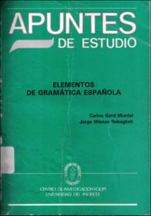 Elementos de gramática española